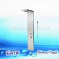 Stainless steel bathroom shower panel column
